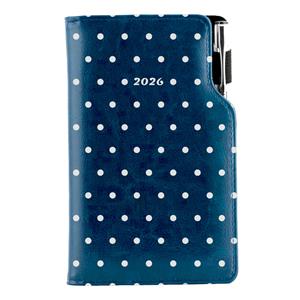 Diary DESIGN weekly pocket 2026 CZ - blue - Dots