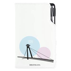 Diary DESIGN weekly pocket 2026 CZ - Bratislava