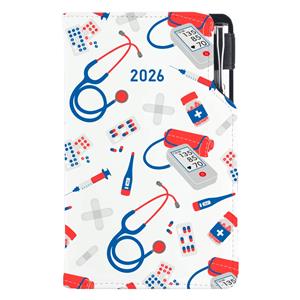 Diary DESIGN weekly pocket 2026 CZ - Doctor