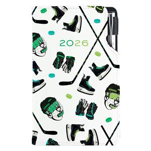 Diary DESIGN weekly pocket 2026 CZ - Hockey