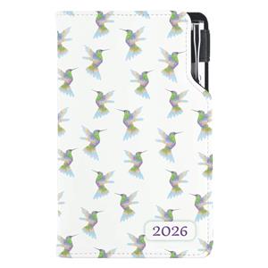 Diary DESIGN weekly pocket 2026 CZ - Hummingbird
