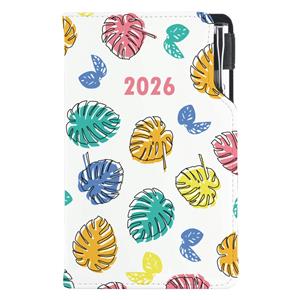Diary DESIGN weekly pocket 2026 CZ - Leaves