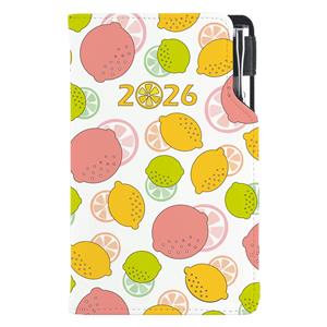 Diary DESIGN weekly pocket 2026 CZ - Lemon
