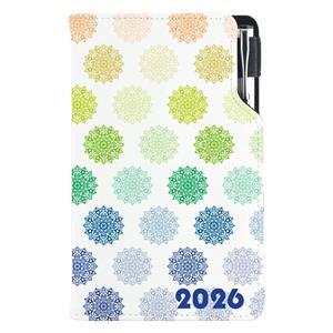 Diary DESIGN weekly pocket 2026 CZ - Mandala color