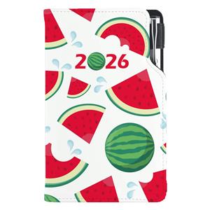 Diary DESIGN weekly pocket 2026 CZ - Melon
