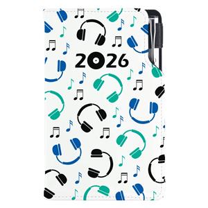 Diary DESIGN weekly pocket 2026 CZ - Music