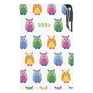 Diary DESIGN weekly pocket 2026 CZ - Owl