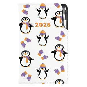 Diary DESIGN weekly pocket 2026 CZ - Penguin