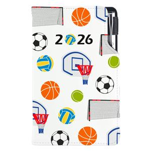Diary DESIGN weekly pocket 2026 CZ - Sport