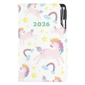 Diary DESIGN weekly pocket 2026 CZ - Unicorn