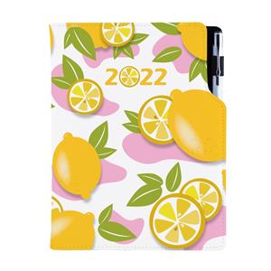 Diary DESIGN weekly special A5 2022 - Lemon