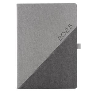Diary DIEGO weekly A4 2025 - grey/dark grey