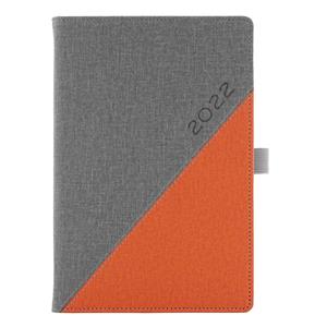 Diary DIEGO weekly A5 2022 Slovak - grey/orange
