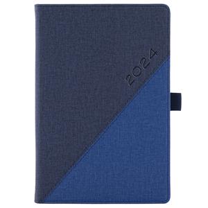 Diary DIEGO weekly A5 2024 Czech - blue/dark blue