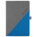 Diary DIEGO weekly A5 2024 Czech - grey/blue