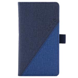 Diary DIEGO weekly pocket A5 2025 Polish - blue/dark blue