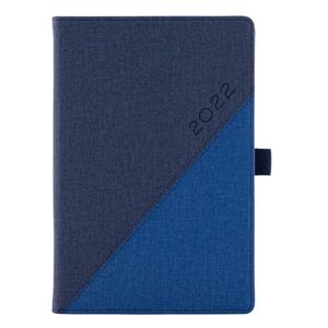 Diary DIEGO weekly special A5 2022 - blue/dark blue