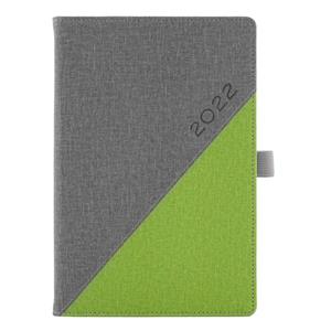 Diary DIEGO weekly special A5 2022 - grey/green