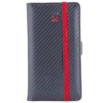 Diary ELASTIC weekly pocket 2024 Slovak - grafit/red rubber band