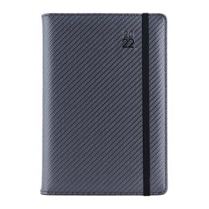 Diary ELASTIC weekly special A5 2022 - grafit/black rubber band