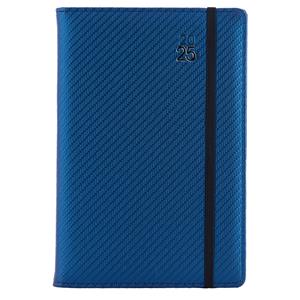 Diary ELASTIC weekly special A5 2025 - blue/black rubber band