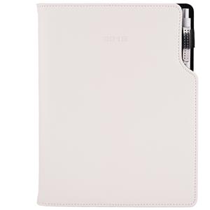 Diary Gap with ballpoint weekly B5 2016 Polish - white/white stiching