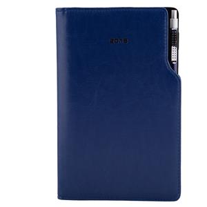 Diary Gap with ballpoint weekly pocket 2016 Polish - dark blue