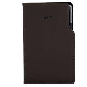 Diary Gap with ballpoint weekly pocket 2016 Polish - grey