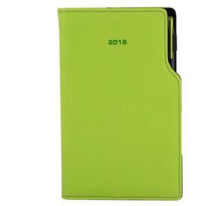 Diary Gap with ballpoint weekly pocket 2016 Polish - light green