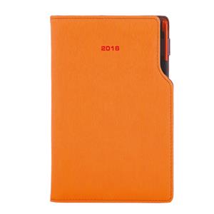 Diary Gap with ballpoint weekly pocket 2016 Polish - orange