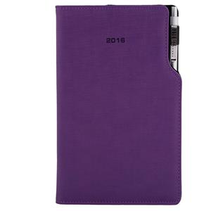Diary Gap with ballpoint weekly pocket 2016 Polish - violet