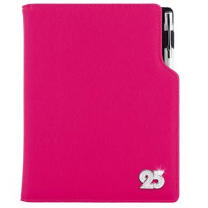 Diary GEP CRYSTAL daily A5 2025 Polish - pink