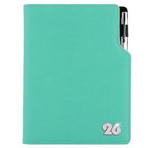 Diary GEP CRYSTAL daily A5 2025 Slovak - mint
