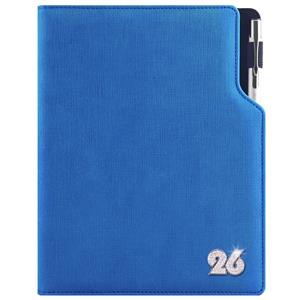 Diary GEP CRYSTAL daily A5 2026 Czech - blue