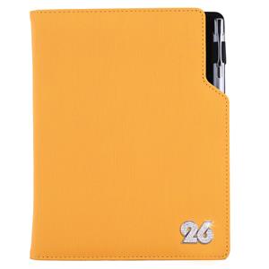 Diary GEP CRYSTAL weekly A5 2026 Czech - mustard