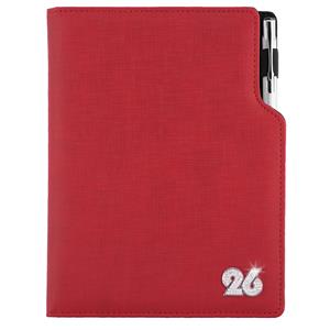 Diary GEP CRYSTAL weekly A5 2026 Czech - red