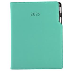 Diary GEP with ballpoint daily A4 2025 - mint