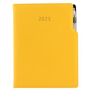 Diary GEP with ballpoint daily A4 2025 - yellow