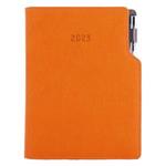 Diary GEP with ballpoint daily A5 2023 Czech - orange