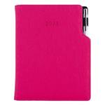 Diary GEP with ballpoint daily A5 2023 Czech - pink