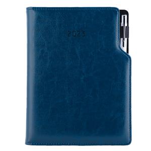 Diary GEP with ballpoint daily A5 2023 Polish - dark blue