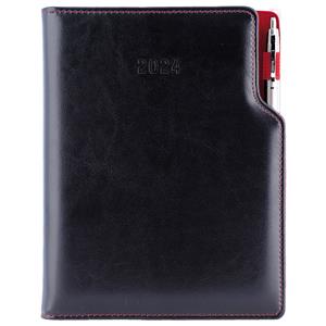 Diary GEP with ballpoint weekly A4 2024 - black