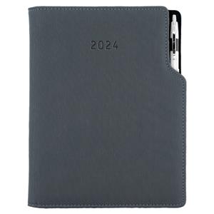 Diary GEP with ballpoint weekly A4 2024 - grey