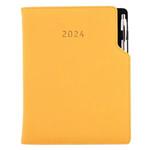 Diary GEP with ballpoint weekly A4 2024 - mustard