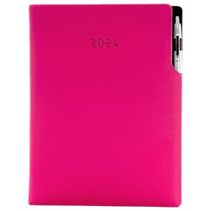 Diary GEP with ballpoint weekly A4 2024 - pink