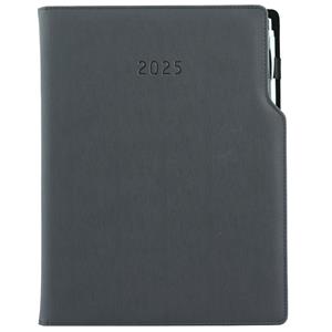 Diary GEP with ballpoint weekly A4 2025 - grey