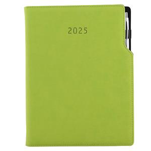 Diary GEP with ballpoint weekly A4 2025 Polish - light green