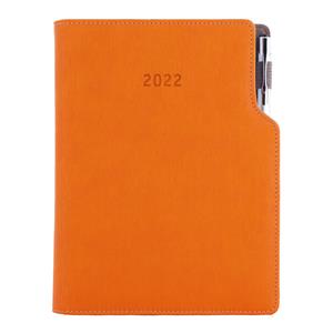 Diary GEP with ballpoint weekly A5 2022 Polish - orange