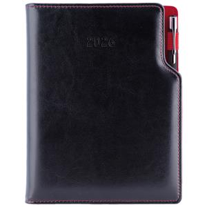 Diary GEP with ballpoint weekly A5 2026 Czech - black
