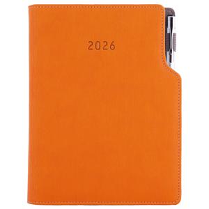 Diary GEP with ballpoint weekly A5 2026 Czech - orange